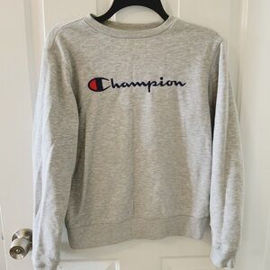Champion Heather Gray Fleece Sweatshirt